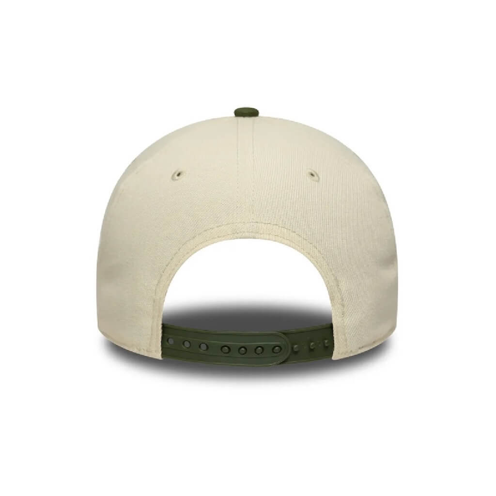 NEW ERA 9FORTY E-FRAME MLB LOS ANGELES DODGERS WS PATCH CREME GORRA AJUSTABLE BEIGE