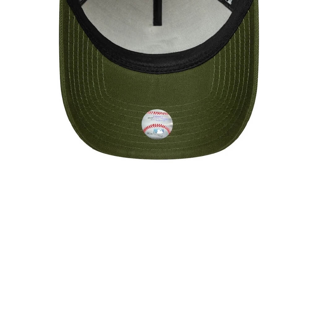 NEW ERA 9FORTY E-FRAME MLB LOS ANGELES DODGERS WS PATCH CREME GORRA AJUSTABLE BEIGE