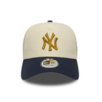 NEW ERA 9FORTY E-FRAME MLB NEW YORK YANKEES 1936 WS PATCH GORRA AJUSTABLE BEIGE