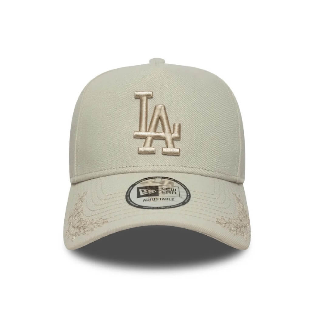NEW ERA 9FORTY E-FRAME MLB LOS ANGELES DODGERS TONAL ICON GORRA AJUSTABLE BEIGE