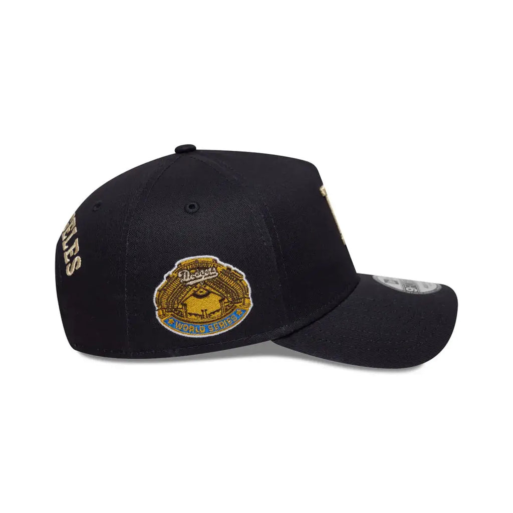 NEW ERA 9FORTY A-FRAME MLB LOS ANGELES DODGERS WORDMARK GORRA AJUSTABLE NEGRO