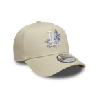 NEW ERA 9FORTY A FRAME MLB LOS ANGELES DODGERS FLORAL GORRA AJUSTABLE BEIGE
