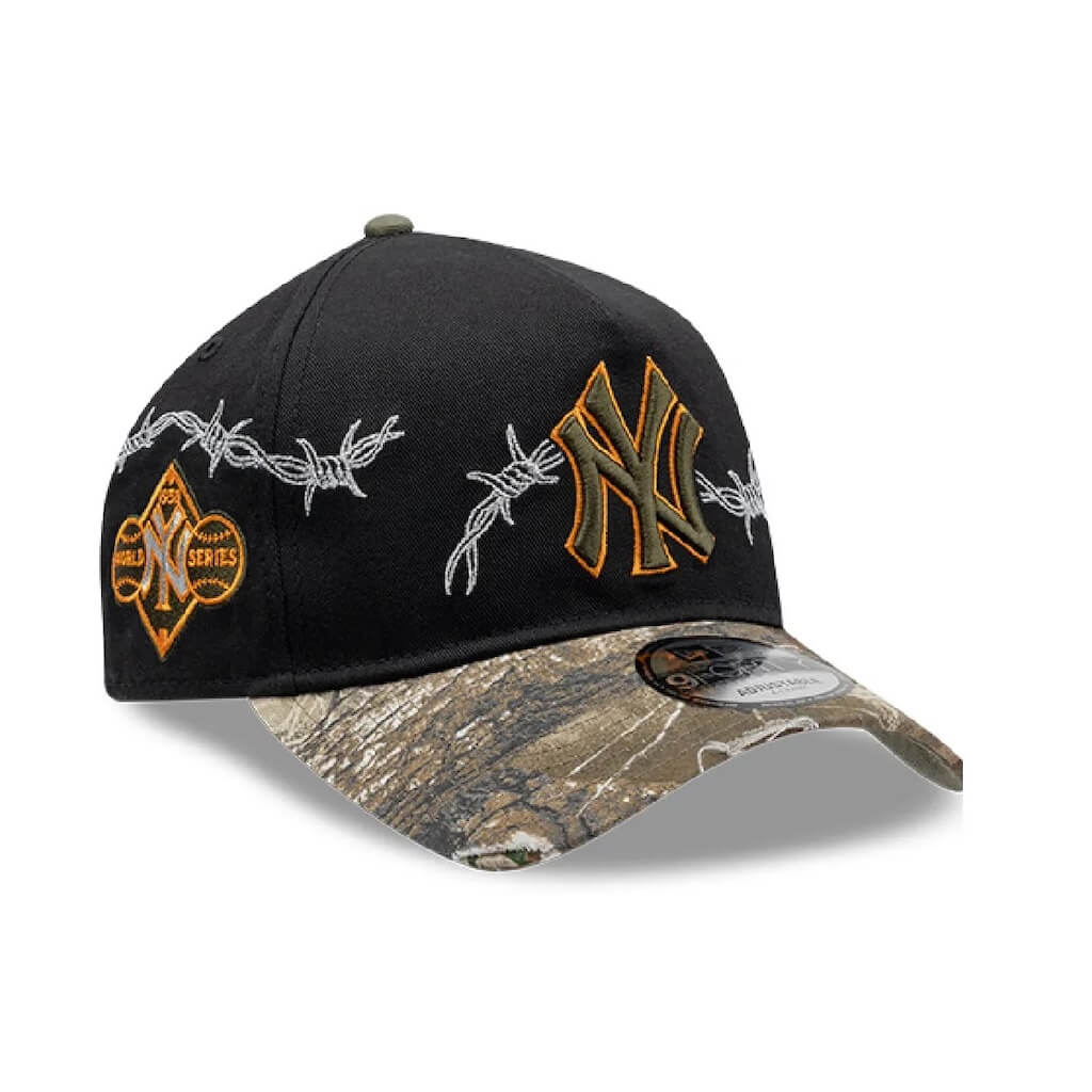 NEW ERA 9FORTY A-FRAME MLB NEW YORK YANKEES REALTREE GRIT 2.0 GORRA AJUSTABLE NEGRA