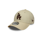 NEW ERA 9FORTY MLB LOS ANGELES DODGERS LEAGUE ESSENTIALS GORRA AJUSTABLE BEIGE