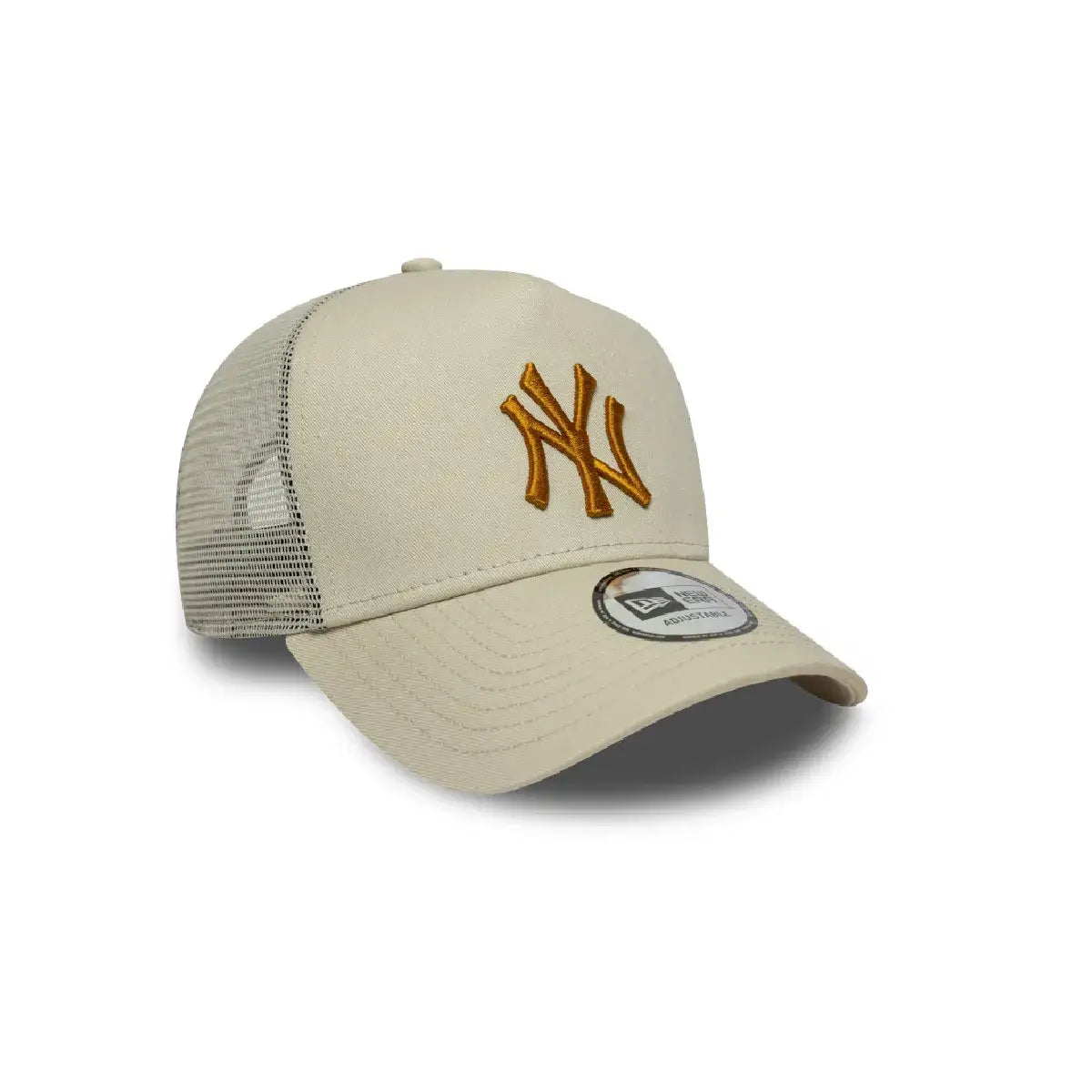 NEW ERA 9FORTY TRUCKER MLB NEW YORK YANKEES LEAGUE ESSENTIALS GORRA AJUSTABLE BEIGE