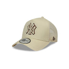 NEW ERA 9FORTY E-FRAME MLB NEW YORK YANKEES LOGO OUTLINE GORRA AJUSTABLE BEIGE