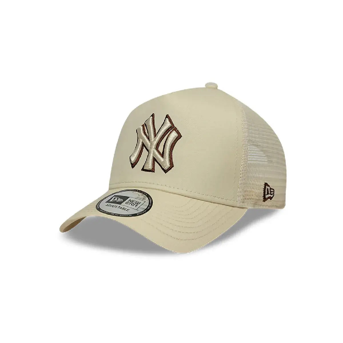 NEW ERA 9FORTY E-FRAME MLB NEW YORK YANKEES LOGO OUTLINE GORRA AJUSTABLE BEIGE