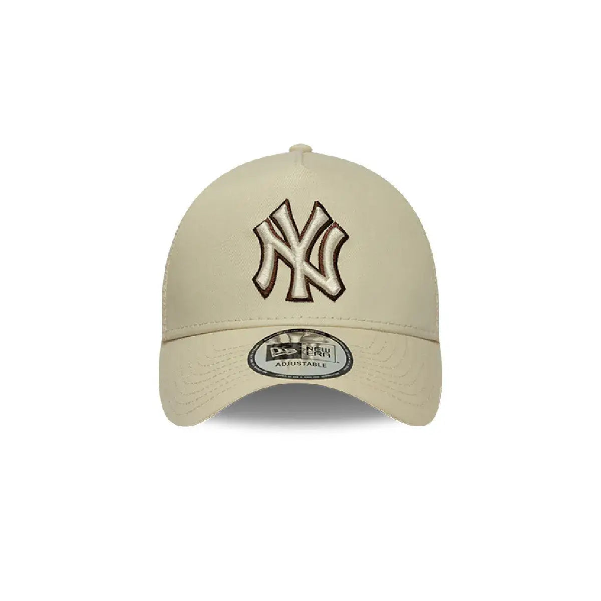 NEW ERA 9FORTY E-FRAME MLB NEW YORK YANKEES LOGO OUTLINE GORRA AJUSTABLE BEIGE