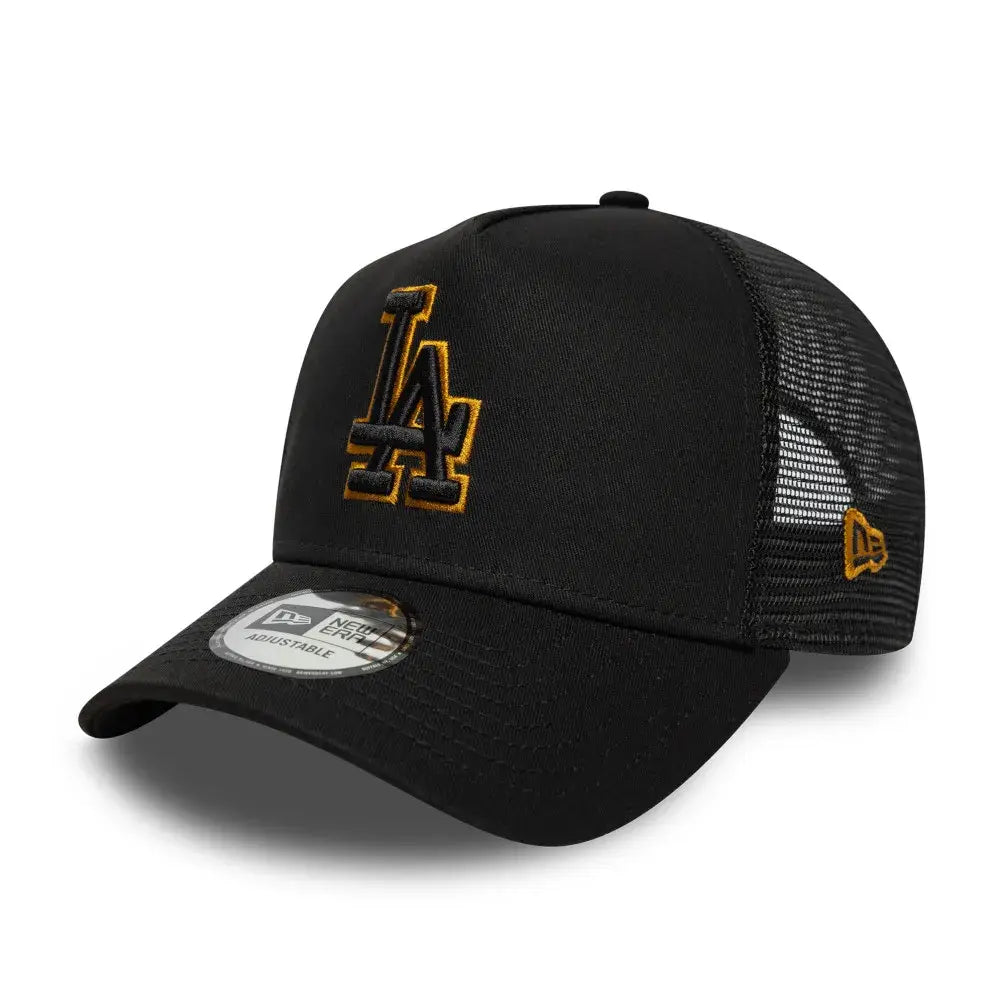 NEW ERA 9FORTY E-FRAME MLB LOS ANGELES DODGERS OUTLINE FILL GORRA AJUSTABLE NEGRA