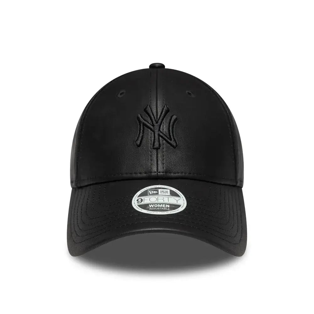 NEW ERA 9FORTY MLB NEW YORK YANKEES PU LEATHER GORRA AJUSTABLE NEGRA