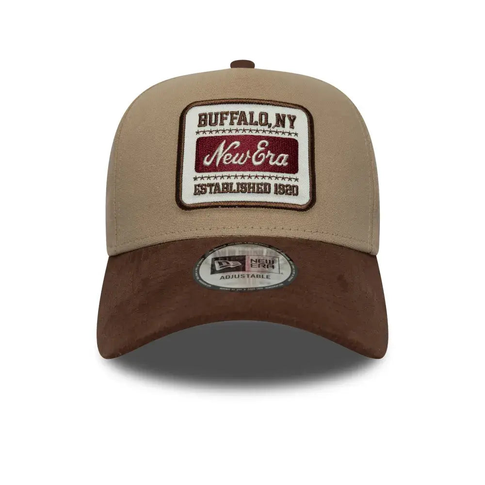 NEW ERA 9FORTY E-FRAME NE NEW ERA SUEDE NE PATCH GORRA AJUSTABLE BEIGE CAFE