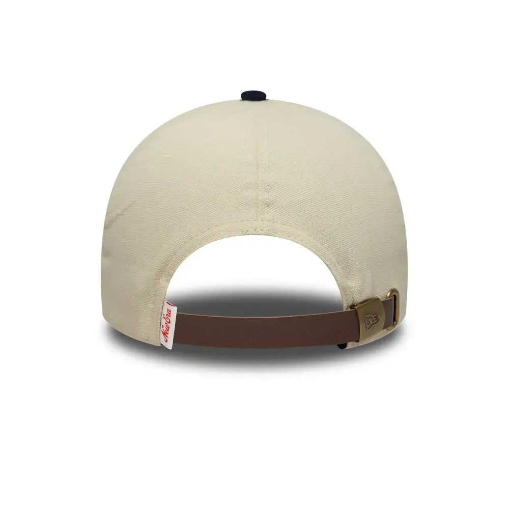 NEW ERA 9FORTY E-FRAME NE NEW ERA SUEDE NE PATCH GORRA AJUSTABLE BEIGE AZUL