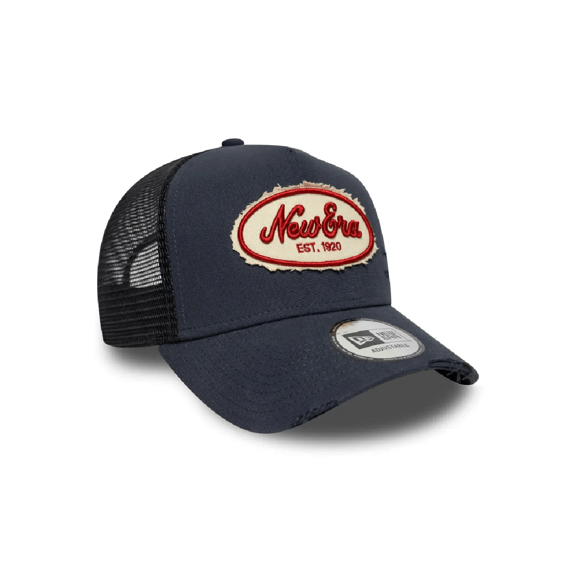 NEW ERA 9FORTY  NEW ERA BRANDED OVAL CANVAS TRUCKER GORRA AJUSTABLE AZUL