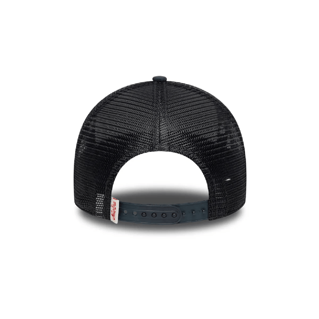 NEW ERA 9FORTY  NEW ERA BRANDED OVAL CANVAS TRUCKER GORRA AJUSTABLE AZUL
