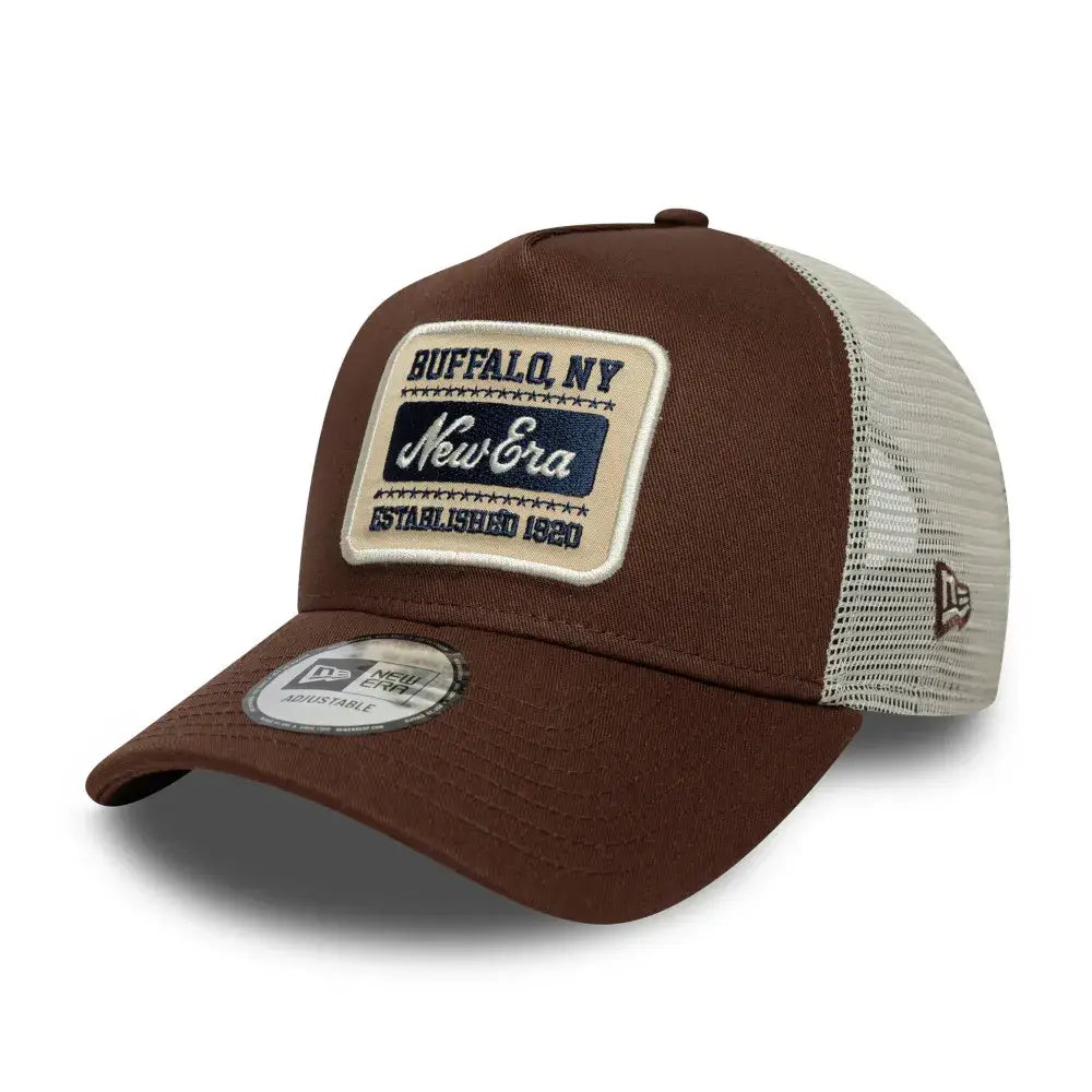 NEW ERA 9FORTY TRUCKER NE NEW ERA NE PATCH GORRA AJUSTABLE CAFE