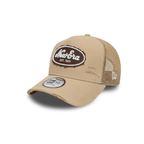 NEW ERA 9FORTY  NEW ERA BRANDED OVAL CANVAS TRUCKER GORRA AJUSTABLE BEIGE