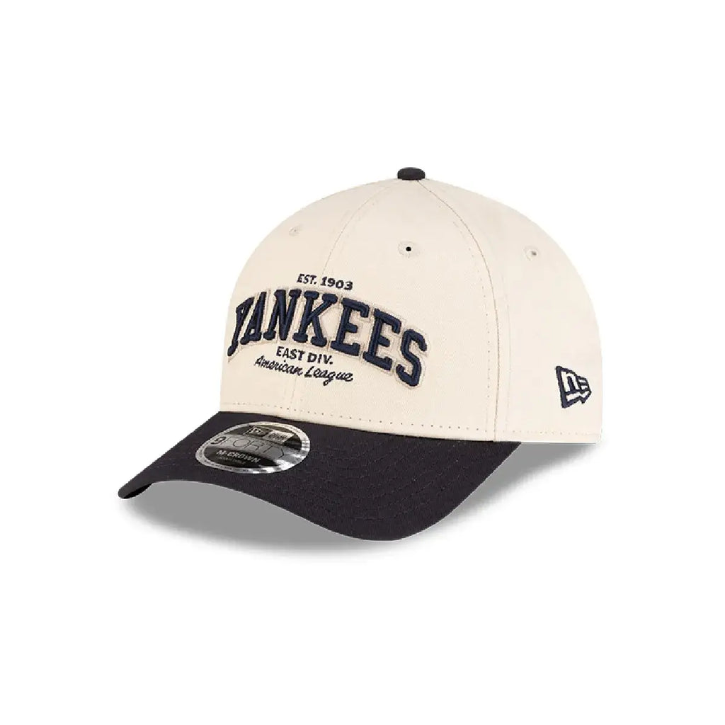 NEW ERA 9FORTY M-CROWN MLB NEW YORK YANKEES WOODMARK GORRA AJUSTABLE BEIGE
