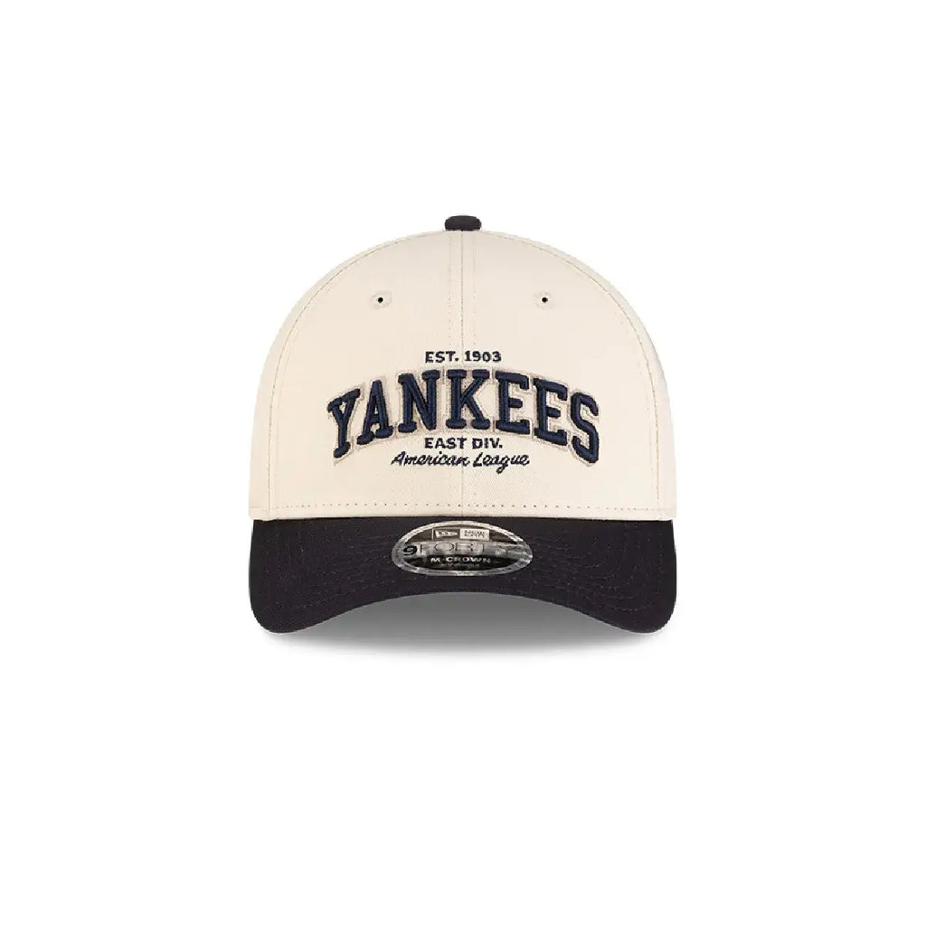 NEW ERA 9FORTY M-CROWN MLB NEW YORK YANKEES WOODMARK GORRA AJUSTABLE BEIGE