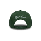 NEW ERA 9FORTY E-FRAME MLB NEW YORK YANKEES OUTLINE SCRIPT GORRA AJUSTABLE VERDE