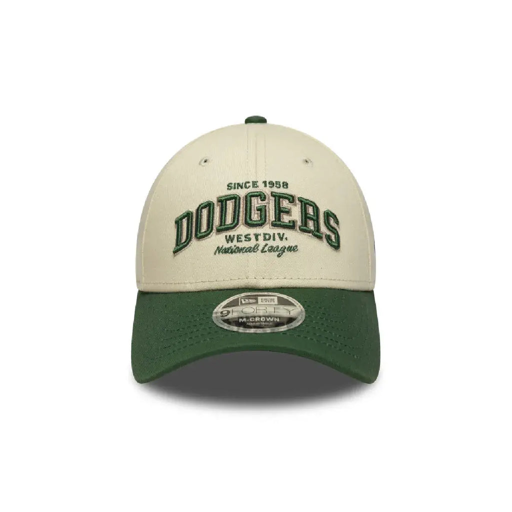 NEW ERA 9FORTY M-CROWN MLB LOS ANGELES DODGERS WOODMARK GORRA AJUSTABLE BEIGE