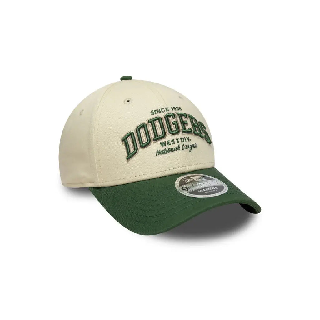 NEW ERA 9FORTY M-CROWN MLB LOS ANGELES DODGERS WOODMARK GORRA AJUSTABLE BEIGE
