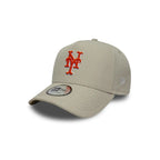 NEW ERA 9FORTY E-FRAME MLB NEW YORK METS OUTLINE SCRIPT GORRA AJUSTABLE BEIGE
