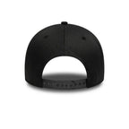NEW ERA 9FORTY MLB NEW YORK YANKEES METALLIC SILVER LOGO GORRA AJUSTABLE NEGRA