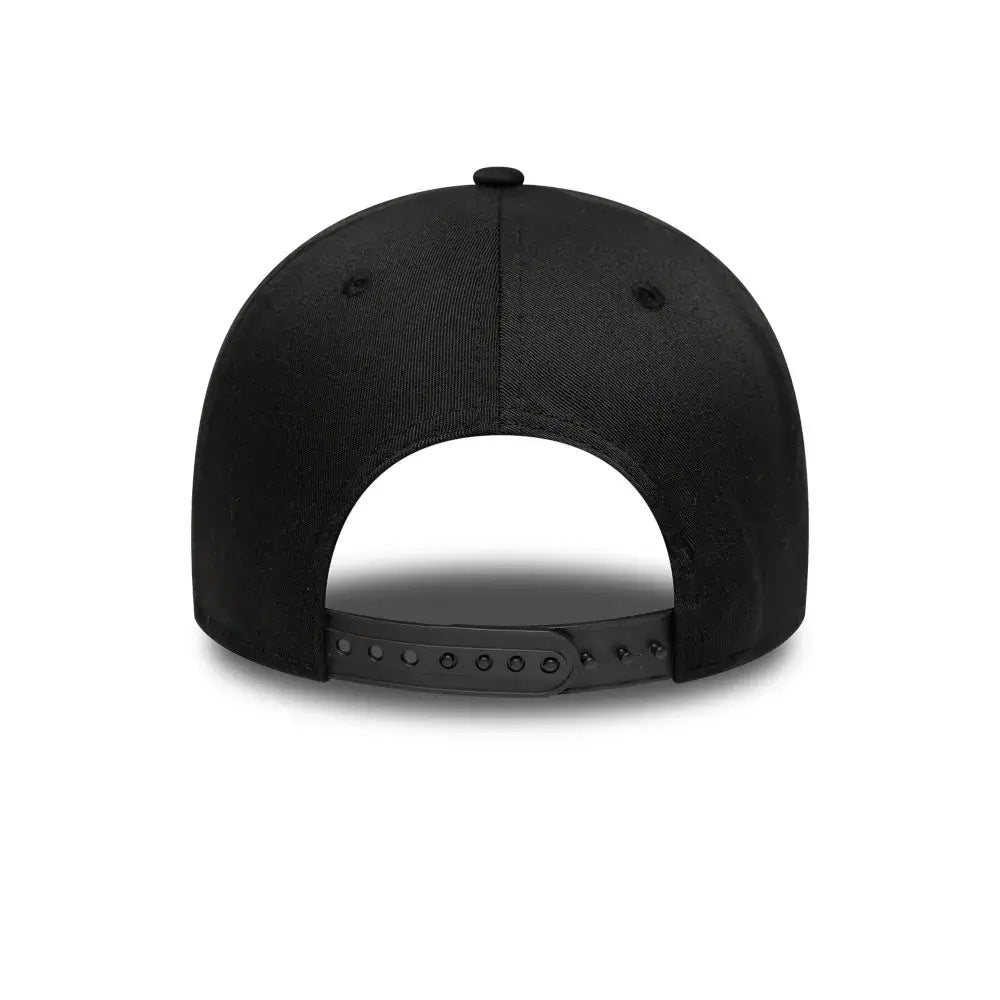 NEW ERA 9FORTY MLB NEW YORK YANKEES METALLIC SILVER LOGO GORRA AJUSTABLE NEGRA