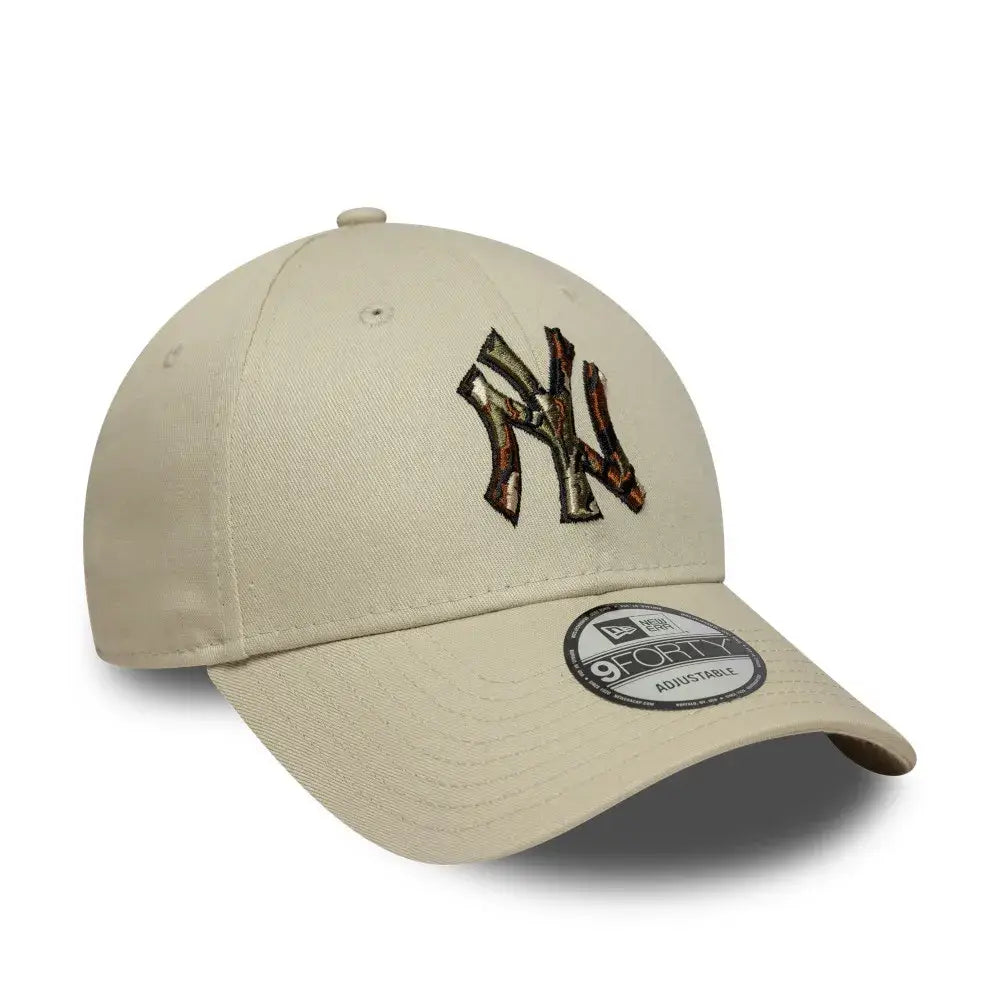 NEW ERA 9FORTY MLB NEW YORK YANKEES OUTLINE CAMO GORRA AJUSTABLE BEIGE