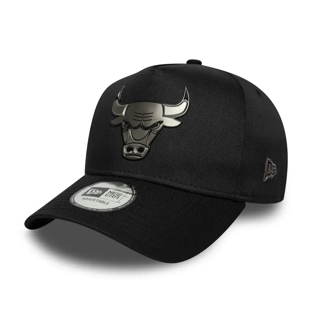 NEW ERA 9FORTY E-FRAME NBA CHICAGO BULLS METALLIC GORRA AJUSTABLE NEGRA