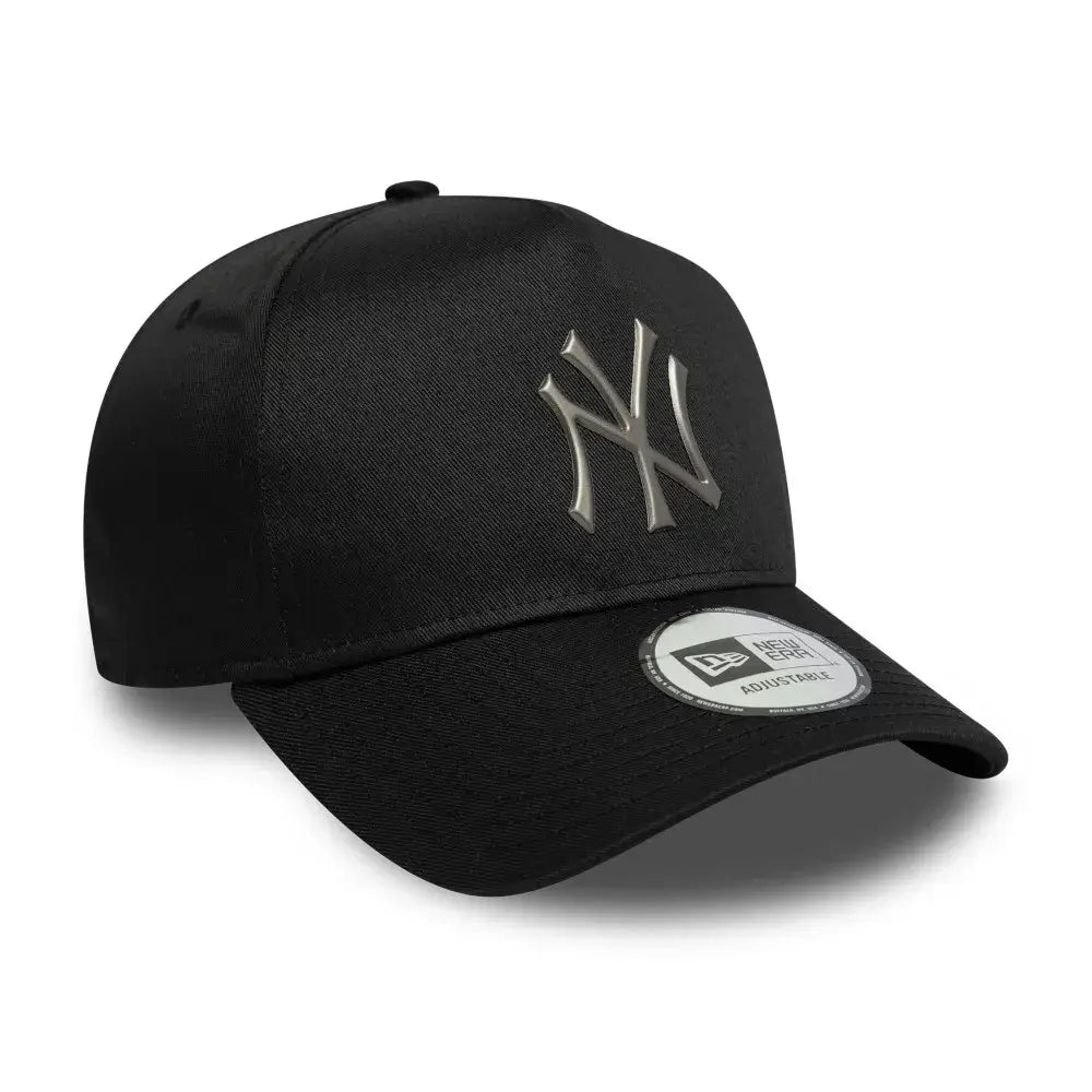 NEW ERA 9FORTY E-FRAME MLB NEW YORK YANKEES METALLIC GORRA AJUSTABLE NEGRA