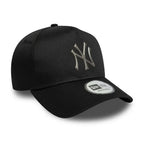 NEW ERA 9FORTY E-FRAME MLB NEW YORK YANKEES METALLIC GORRA AJUSTABLE NEGRA