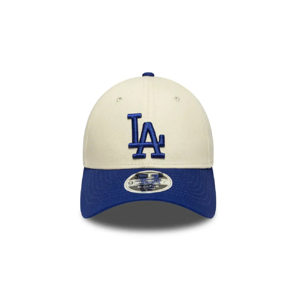NEW ERA 9FORTY M-CROWN MLB LOS ANGELES DODGERS COTTON COLOR BLOCK GORRA AJUSTABLE BEIGE