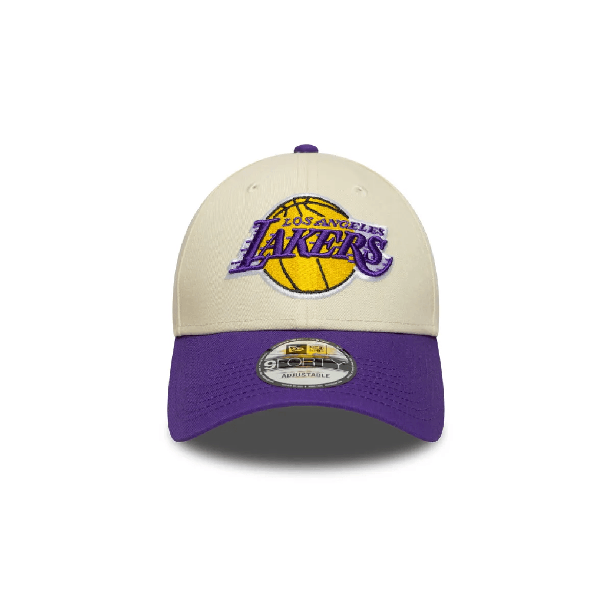 NEW ERA 9FORTY NBA LOS ANGELES LAKERS COLOUR BLOCK TONAL GORRA AJUSTABLE BEIGE