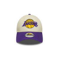 NEW ERA 9FORTY NBA LOS ANGELES LAKERS COLOUR BLOCK TONAL GORRA AJUSTABLE BEIGE