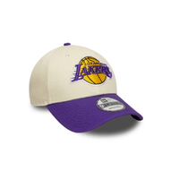 NEW ERA 9FORTY NBA LOS ANGELES LAKERS COLOUR BLOCK TONAL GORRA AJUSTABLE BEIGE