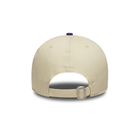 NEW ERA 9FORTY NBA LOS ANGELES LAKERS COLOUR BLOCK TONAL GORRA AJUSTABLE BEIGE