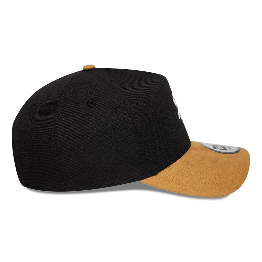 NEW ERA 9FORTY E-FRAME MLB LOS ANGELES DODGERS SUEDE VISOR GORRA AJUSTABLE NEGRA