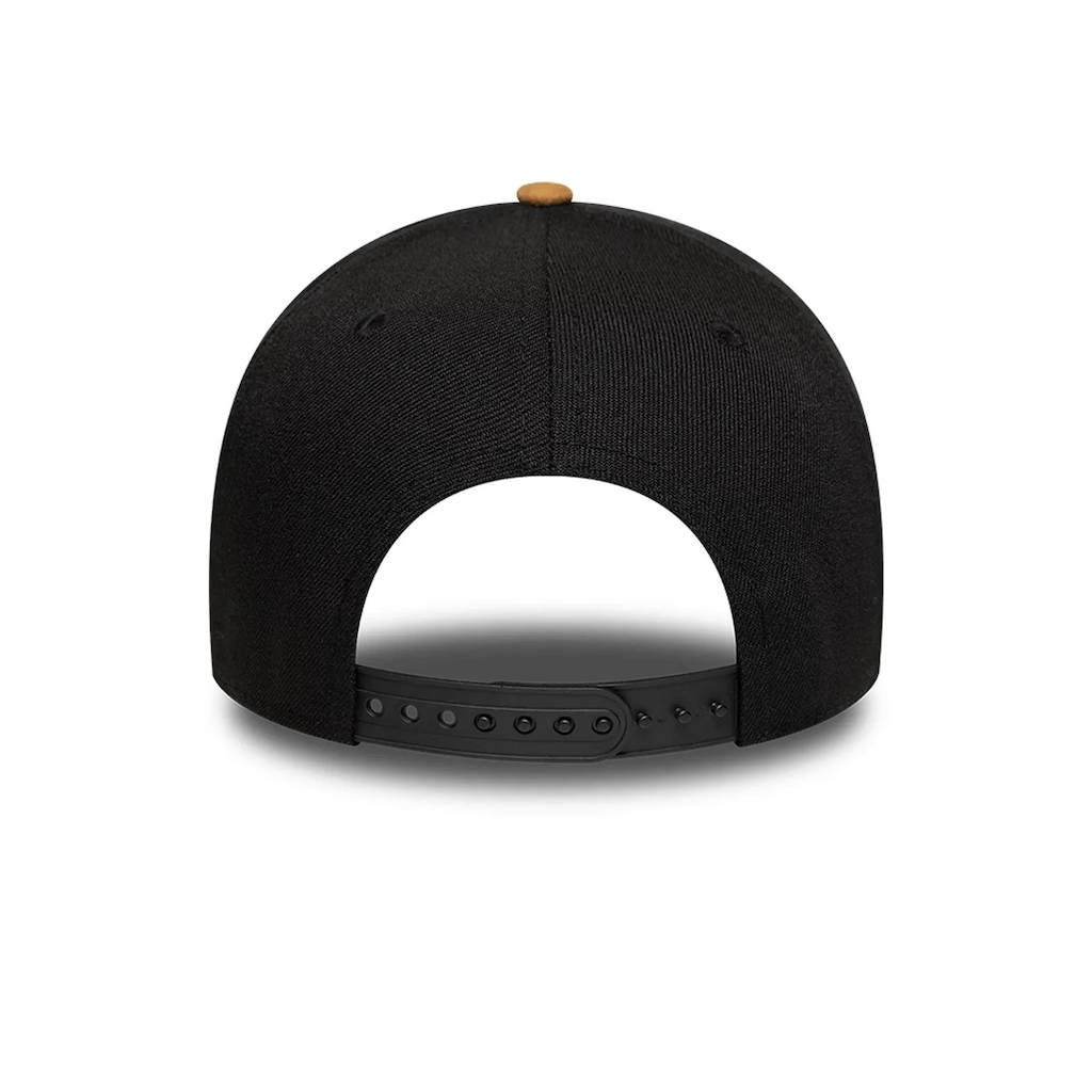 NEW ERA 9FORTY E-FRAME MLB LOS ANGELES DODGERS SUEDE VISOR GORRA AJUSTABLE NEGRA