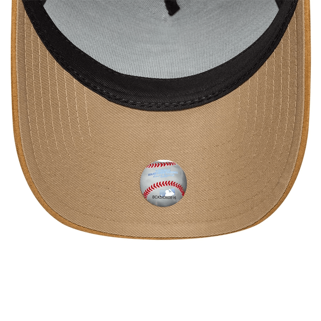 NEW ERA 9FORTY E-FRAME MLB LOS ANGELES DODGERS SUEDE VISOR GORRA AJUSTABLE NEGRA