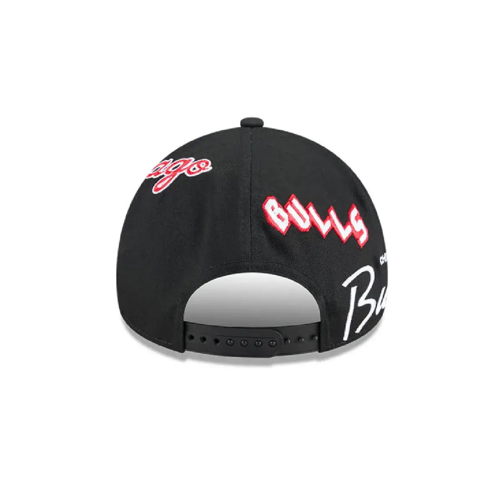 NEW ERA 9FORTY A-FRAME NBA CHICAGO BULLS ALL OVER GORRA AJUSTABLE NEGRA