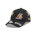 NEW ERA 9FORTY A-FRAME NBA LOS ANGELES LAKERS ALL OVER GORRA AJUSTABLE NEGRA