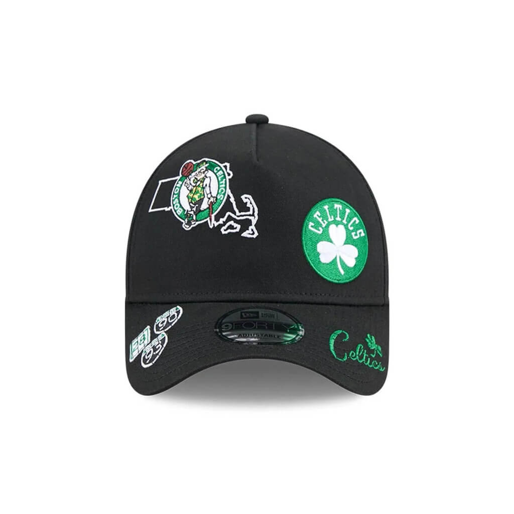 NEW ERA 9FORTY A-FRAME NBA BOSTON CELTICS ALL OVER GORRA AJUSTABLE NEGRA