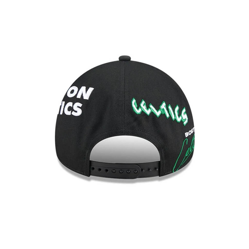 NEW ERA 9FORTY A-FRAME NBA BOSTON CELTICS ALL OVER GORRA AJUSTABLE NEGRA