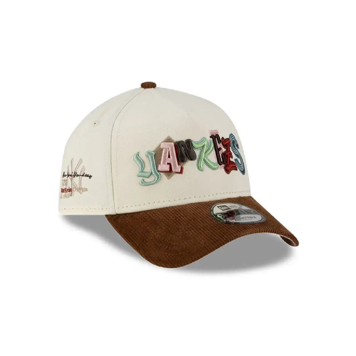 NEW ERA 9FORTY A-FRAME MLB NEW YORK YANKEES DIY NOTE GORRA AJUSTABLE CAFE