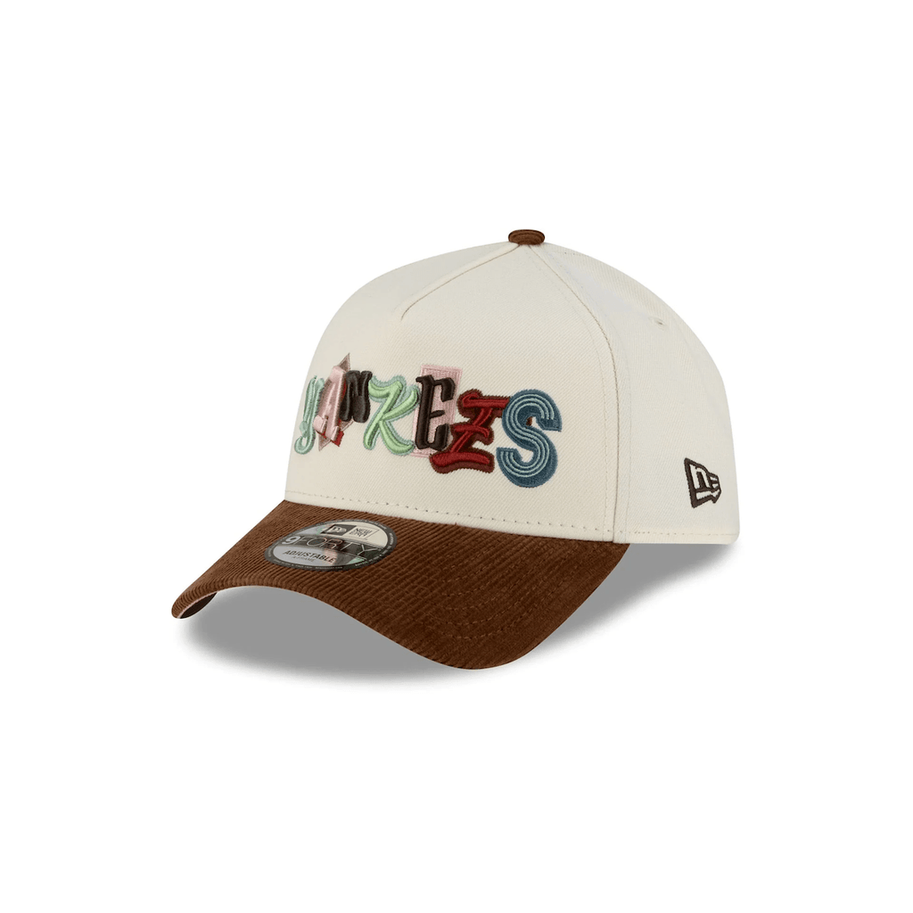 NEW ERA 9FORTY A-FRAME MLB NEW YORK YANKEES DIY NOTE GORRA AJUSTABLE CAFE