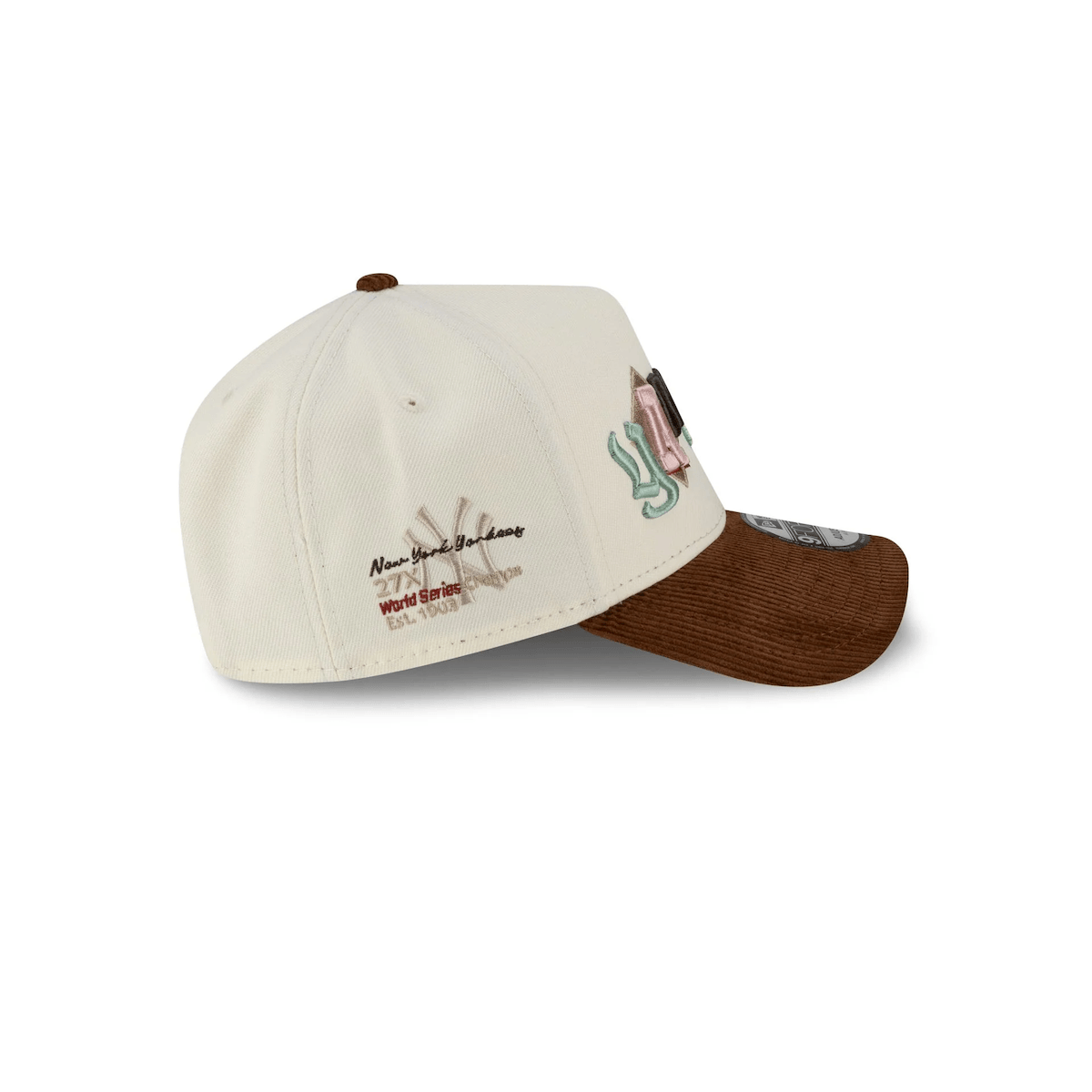 NEW ERA 9FORTY A-FRAME MLB NEW YORK YANKEES DIY NOTE GORRA AJUSTABLE CAFE