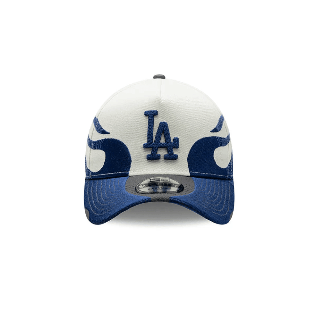 NEW ERA 9FORTY A-FRAME MLB LOS ANGELES DODGERS FLAME GORRA AJUSTABLE BLANCA