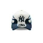NEW ERA 9FORTY A-FRAME MLB NEW YORK YANKEES FLAME GORRA AJUSTABLE BLANCA