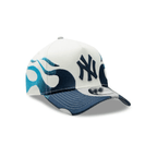NEW ERA 9FORTY A-FRAME MLB NEW YORK YANKEES FLAME GORRA AJUSTABLE BLANCA
